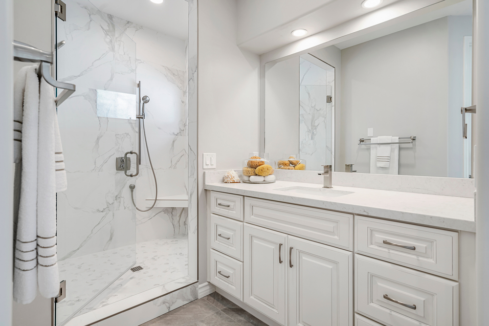 Bathroom plumbing installed in an Essex home